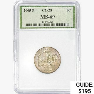 2005-P Buffalo Nickel GCGS MS69 