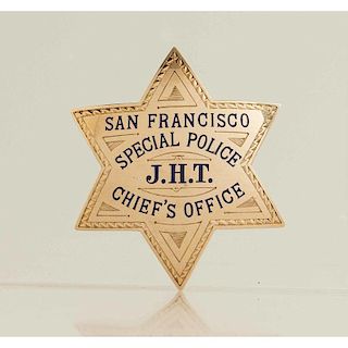 14K Gold San Francisco Presentation Law Badge