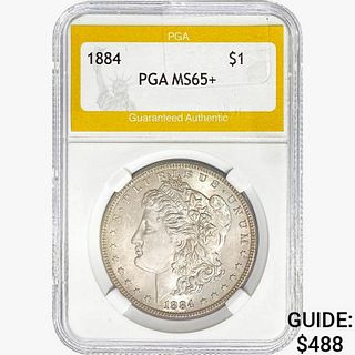 1884 Morgan Silver Dollar PGA MS65+ 