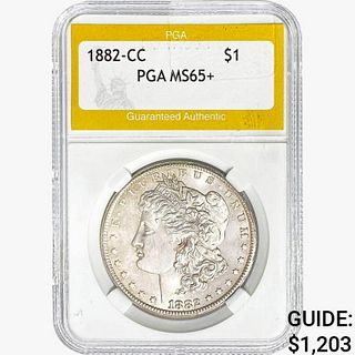 1882-CC Morgan Silver Dollar PGA MS65+ 