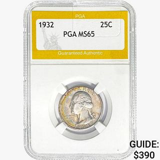 1932 Washington Silver Quarter PGA MS65 