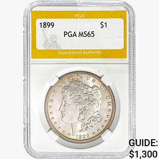 1899 Morgan Silver Dollar PGA MS65 