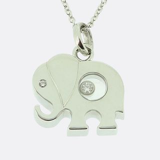 Chopard Happy Diamonds Elephant Pendant Necklace