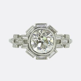 Art Deco 2.00 Carat Diamond Engagement Ring
