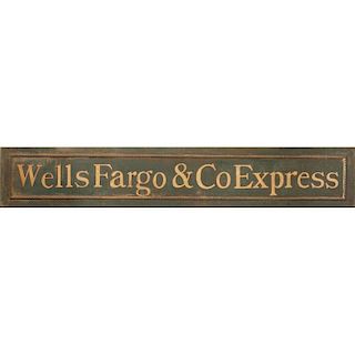Wells Fargo Express Metal Sign
