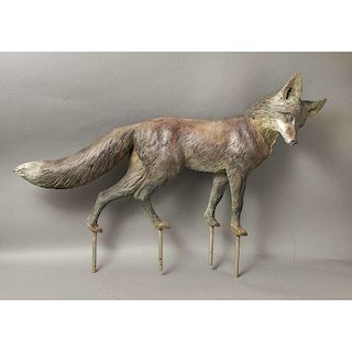 Todd Andrews Bronze Fox Sculpture