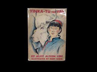 Yinka-Tu The Yak by Alice Alison Lide 1938 First Edition