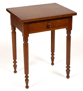 MID-ATLANTIC CHERRY ONE-DRAWER STAND TABLE