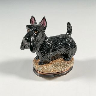Halcyon Days Hand Painted Box, Scottish Terrier