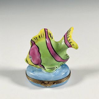 F. A. Limoges Hand Painted Box, Fish
