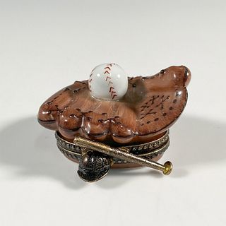 La Gloriette Limoges Hand Painted Box, Baseball Glove