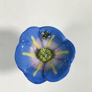 Rochard Limoges Hand Painted Box, Open Flower Bud