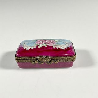 French Limoges Hand Painted Box