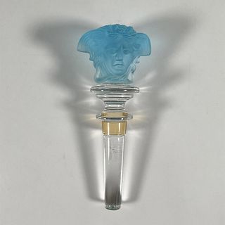Rosenthal Versace Blue Glass Medusa Stopper