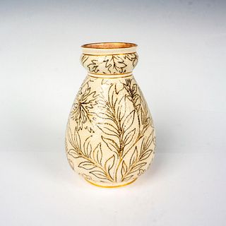 Doulton Burslem Textured Gilded Vase