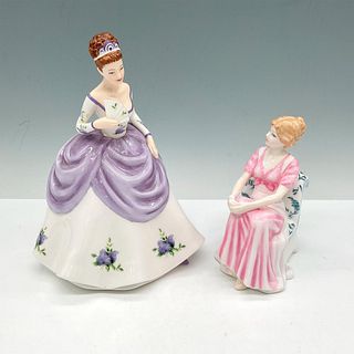 2pc Royal Albert Porcelain Figurines, Ashley + Bluebell