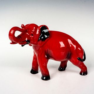 Royal Doulton Flambe Figurine, Elephant Trunk In Salute