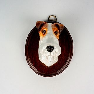 Royal Staffordshire Wall Plaque, Wire Fox Terrier