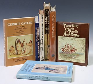 (7) COFFEE TABLE BOOKS: WESTERN ARTISTS & HISTORY SUBJECTS