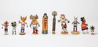10 Hopi Kachina Dolls by Various Artists