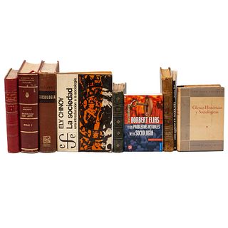 Libros sobre Sociología. Ceniceros, José Ángel. Glosas Históricas y Sociológicas. México: 1966. Piezas: 9.