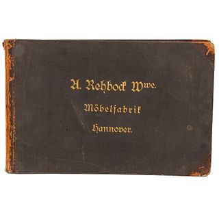 Catalog der Möbel - Fabrik A. Rehbock Ww.  Gegen Nachahmung geschützt durch Gesetz vom 11. Juni 1870.  Con 84 láminas dond...