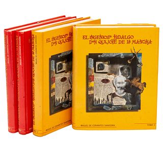 Libros sobre el Quijote de la Mancha.  Títulos:  -Cervantes Saavedra, Miguel de. El Ingenioso Don Quijote de la Mancha....