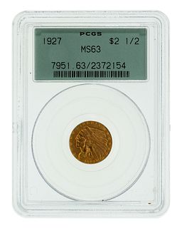 1927 $2 1/2 Gold MS-63 PCGS