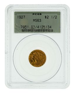 1927 $2 1/2 Gold MS-63 PCGS