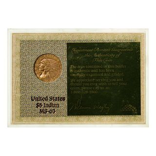 1909-D $5 Gold MS-63