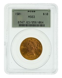 1901 $10 Gold MS-63 PCGS