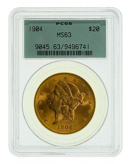 1904 $20 Gold MS-63 PCGS