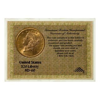 1895-S $20 Gold Unc.