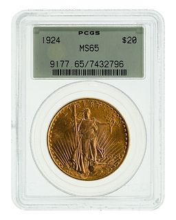 1924 $20 Gold MS-65 PCGS
