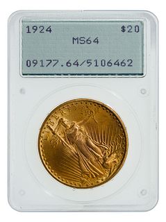 1924 $20 Gold MS-64 PCGS