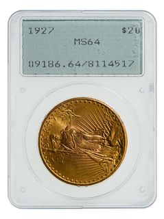 1927 $20 Gold MS-64 PCGS