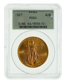 1927 $20 Gold MS-64 PCGS