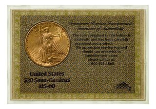 1925 $20 Gold Unc.