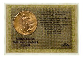 1926 $20 Gold Unc.