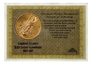 1927 $20 Gold Unc.