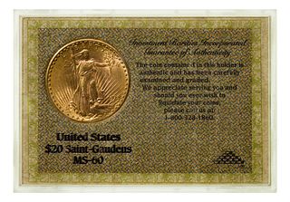 1928 $20 Gold Unc.