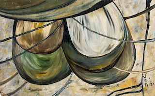 Jon Serl (1894-1993) Abstract Composition, 1961