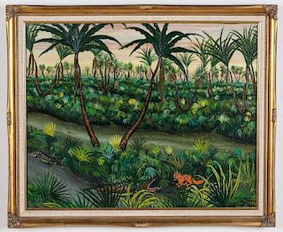 Victor Joseph Gatto (1893-1965) "In The Swamp"