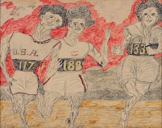 Justin McCarthy (1892-1977) "3 Runners"