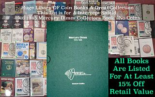 Intercept Shield 1916-1945 Mercury Dimes Collectors Book - No Coins