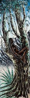 Jacques-Enguerrand Gourgue (1930-1996) "Tree Nymph"