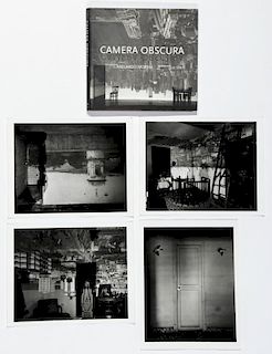 Abelardo Morell (Cuban, b. 1948) 4 Photographs and a Book, Silver Gelatin Prints