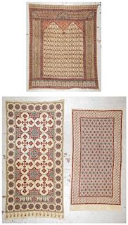 3 Antique Persian Block Printed Cotton Hangings