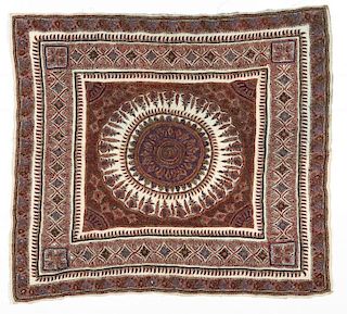 Antique Persian Kerman Wool Embroidery