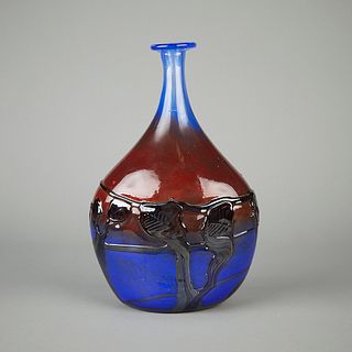 Jean-Claude Novaro Handblown Tall Glass Vase